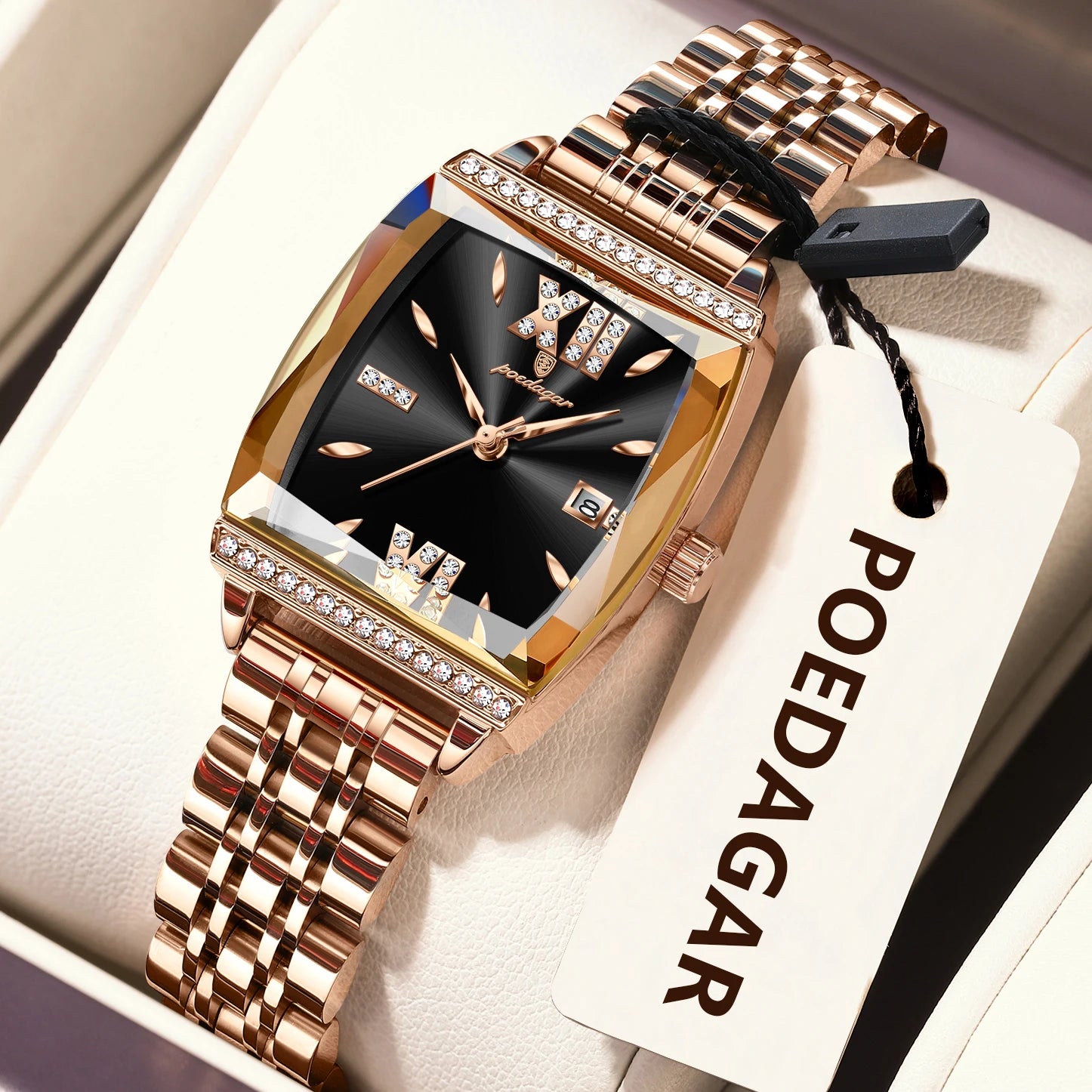 POEDAGAR Diamond Luxury Watch
