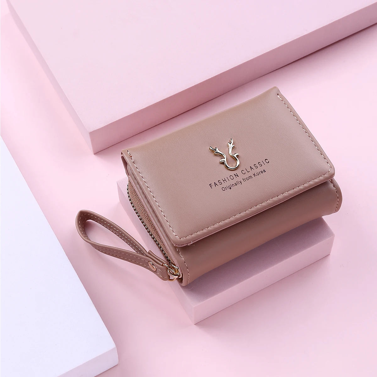 Luxury Brand Women's Small Wallet PU Leather Mini Clutch with Coin Purse