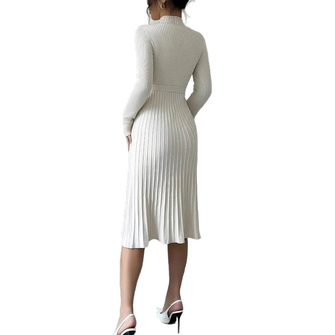 2025 Autumn & Winter Elegant Long Dress – Vintage Feminino Style