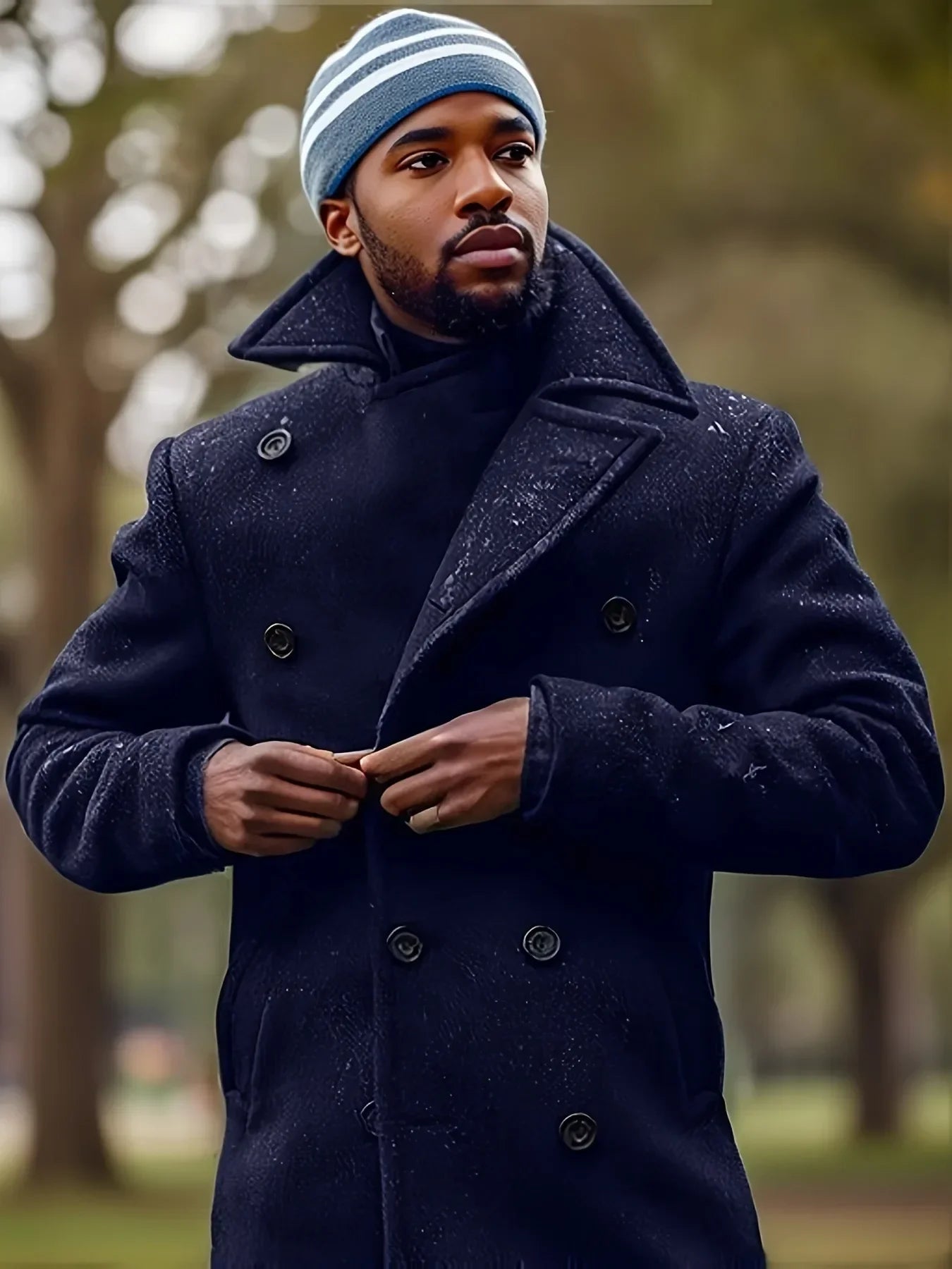 Men’s British Woolen Overcoat – Autumn & Winter 2024 Collection