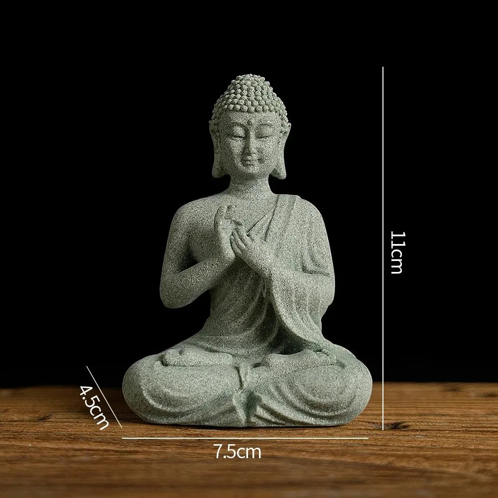 Tranquil Buddha Mini Statue – Zen Garden, Aquarium & Home Decor