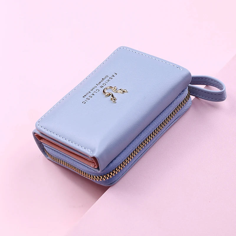 Luxury Brand Women's Small Wallet PU Leather Mini Clutch with Coin Purse