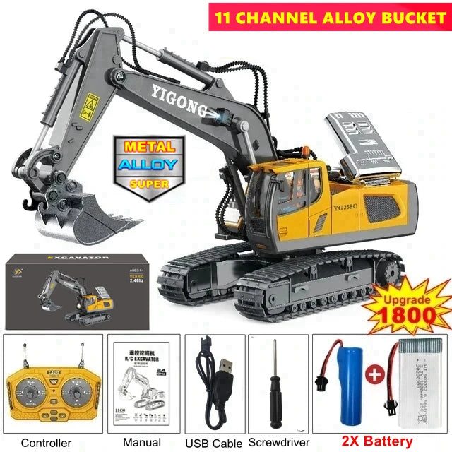 TitanX 4WD RC Excavator &amp; Dump Truck