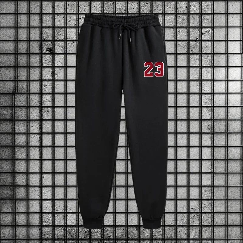 Men’s Number 23 Print Hoodie and Sweatpants Tracksuit Set