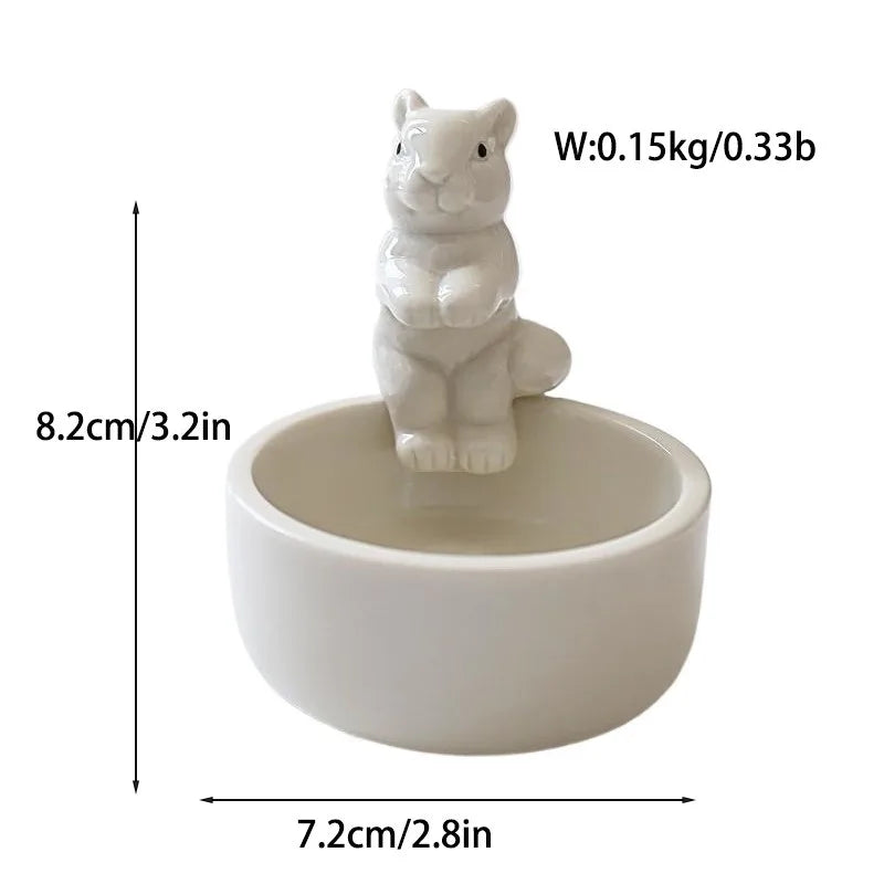Cute Ceramic Kitten Candle Holde