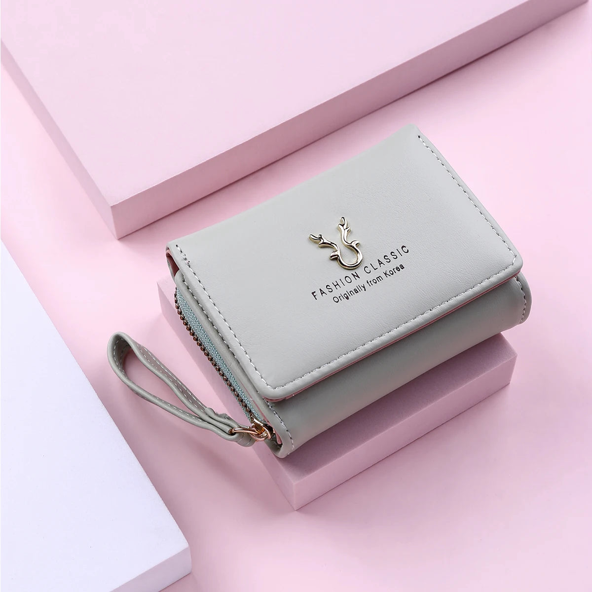Luxury Brand Women's Small Wallet PU Leather Mini Clutch with Coin Purse