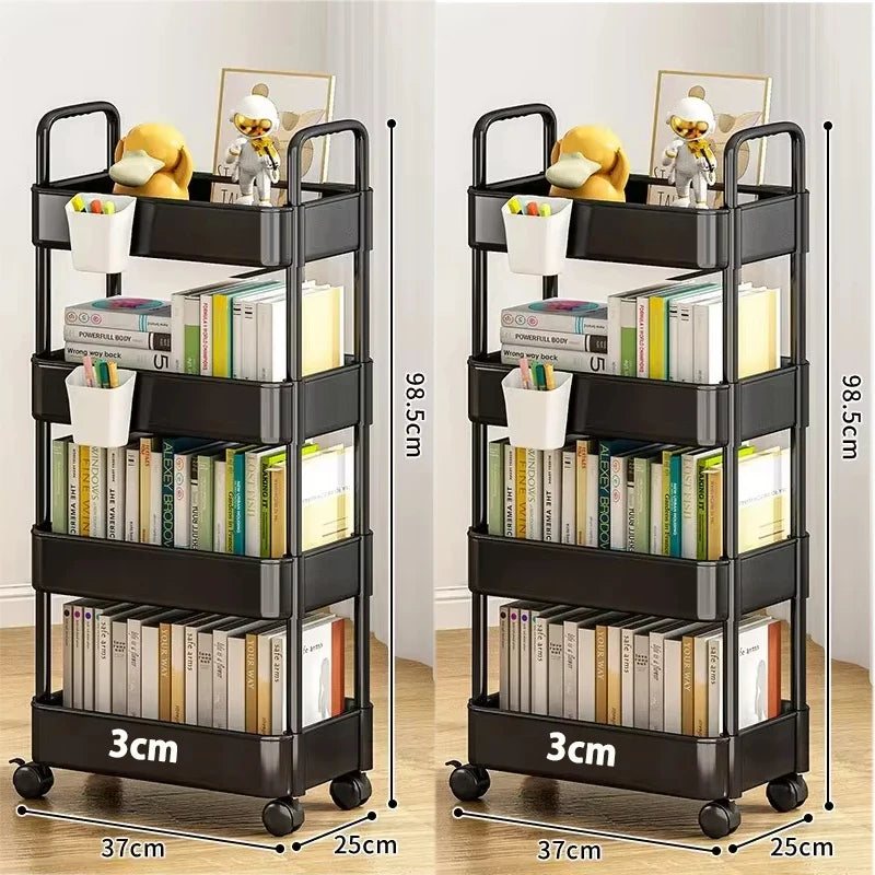 Multi-Layer Rolling Storage Cart with Wheels
