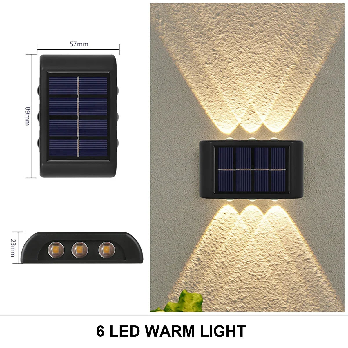 Solar Wall Lamp Outdoor Waterproof LED Light