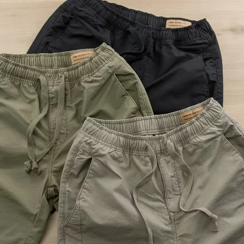 Durable Men’s Work Shorts – Loose-Fit Cotton Casual Workwear