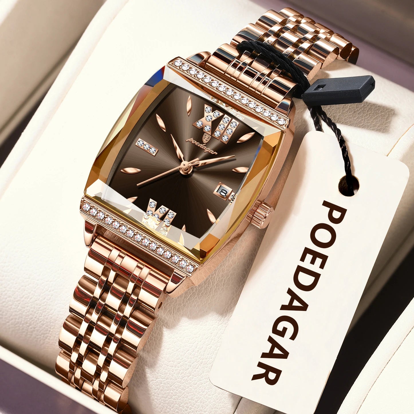 POEDAGAR Diamond Luxury Watch
