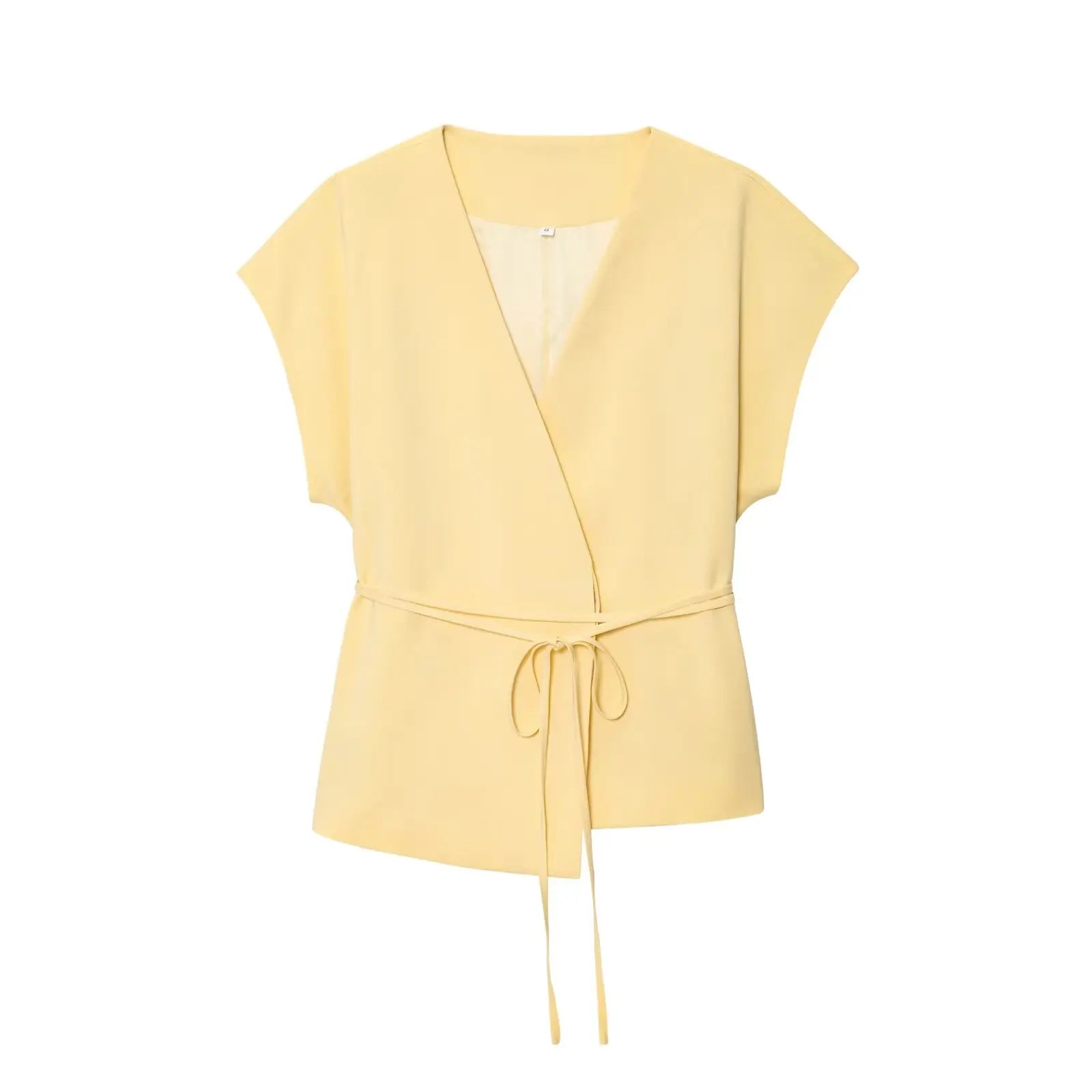 TFMLN Women’s Sleeveless V-Neck Trouser Suit with Belt