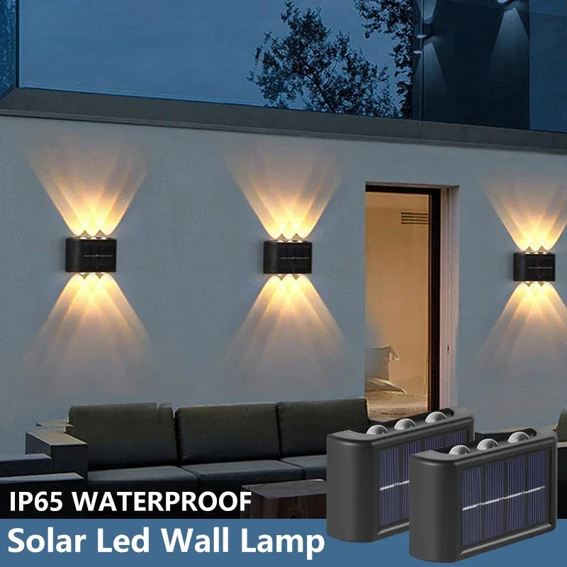 Solar Wall Lamp Outdoor Waterproof LED Light
