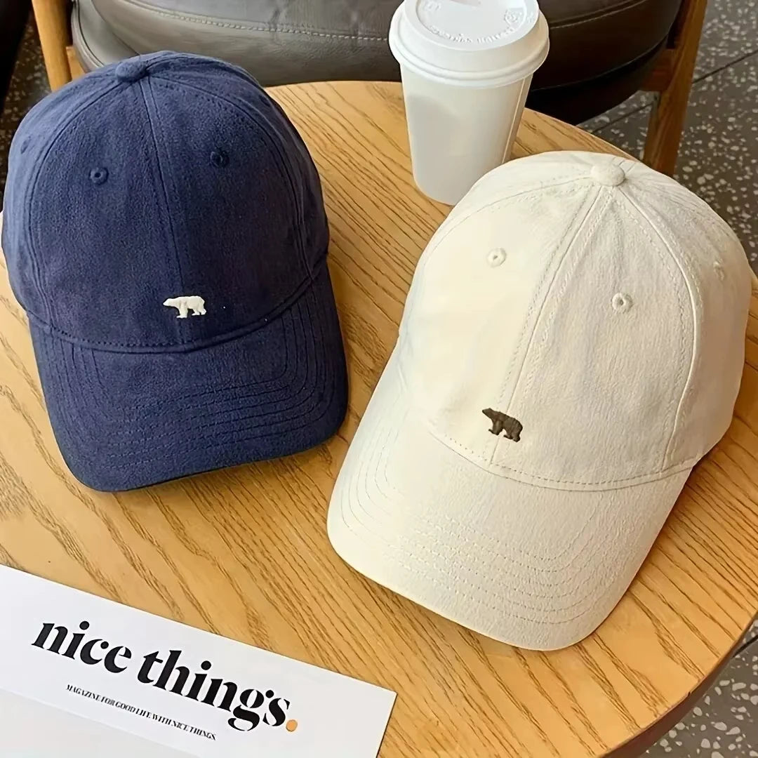 Polar Bear Embroidered Baseball Cap