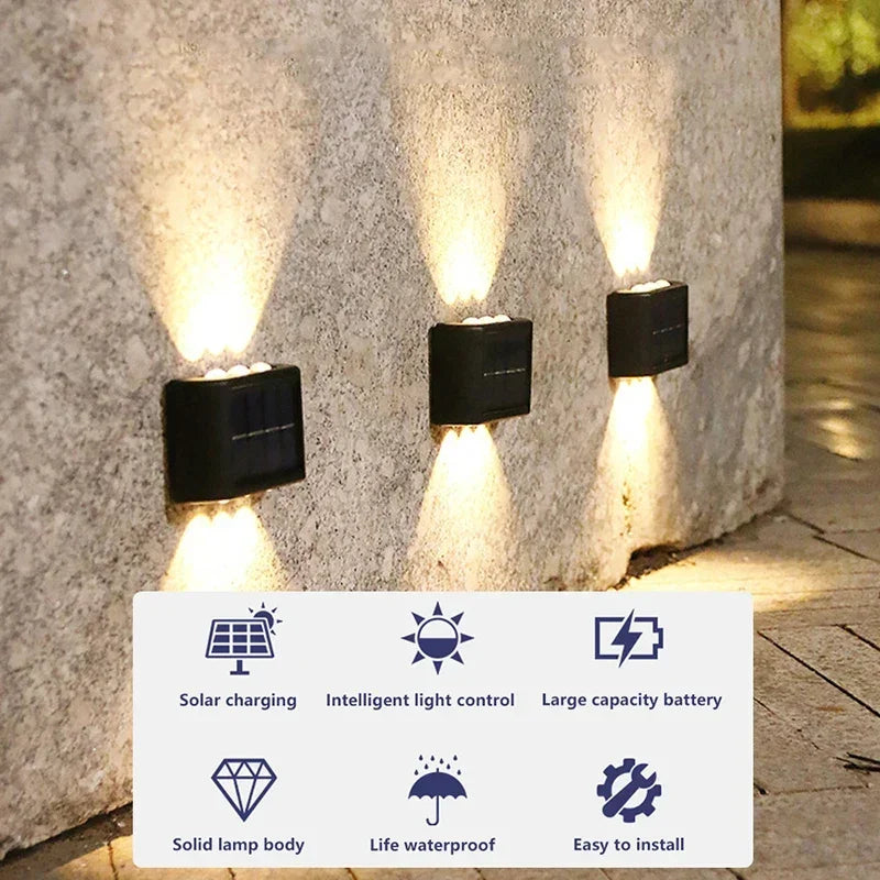 Solar Wall Lamp Outdoor Waterproof LED Light