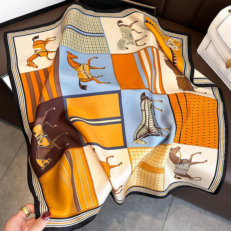 Women’s Fashion Square Silk Scarf