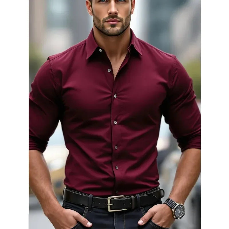 Men’s Smart Casual Long Sleeve Shirt