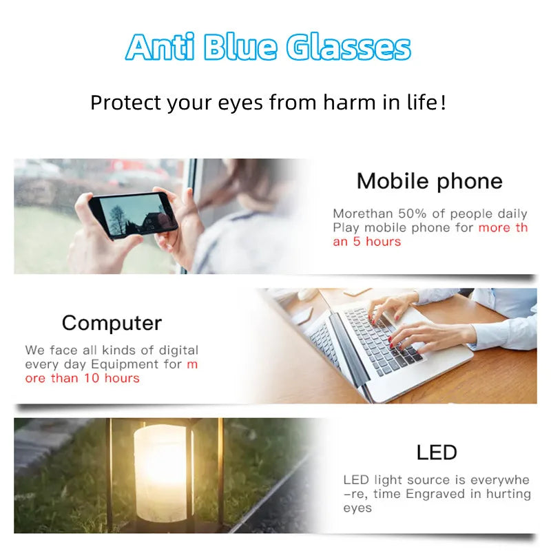 2023 Retro Blue Light Blocking Reading Glasses