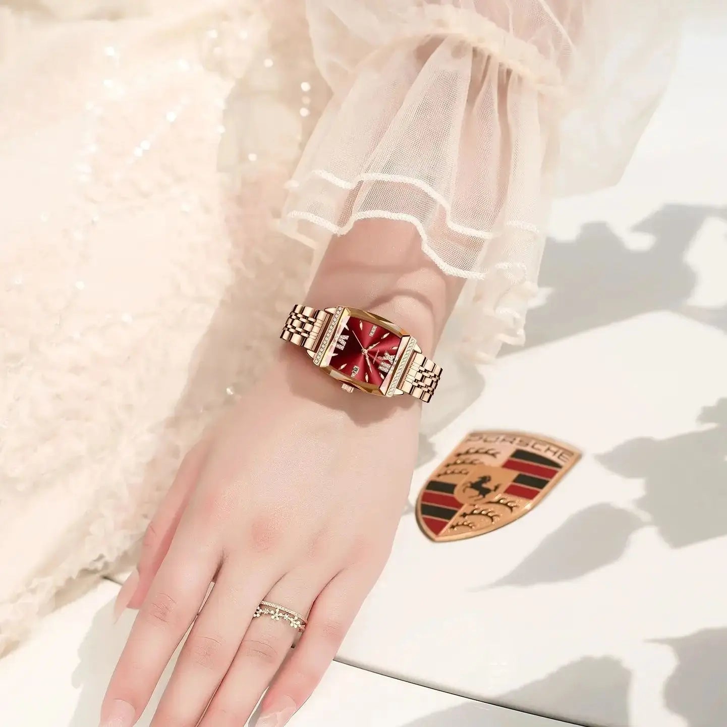 POEDAGAR Diamond Luxury Watch
