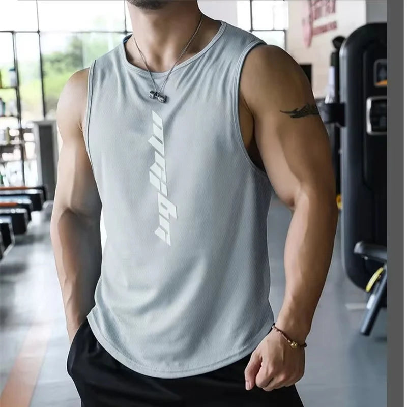 Men’s Fitness Sports Tank Top – Sleeveless Gym & Running Shirt