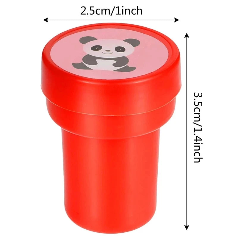 10pcs Assorted Kids Self-Inking Stamps – Fun Smiley Face Stamps for Scrapbooking, DIY Crafts, and Photo Album Decoration