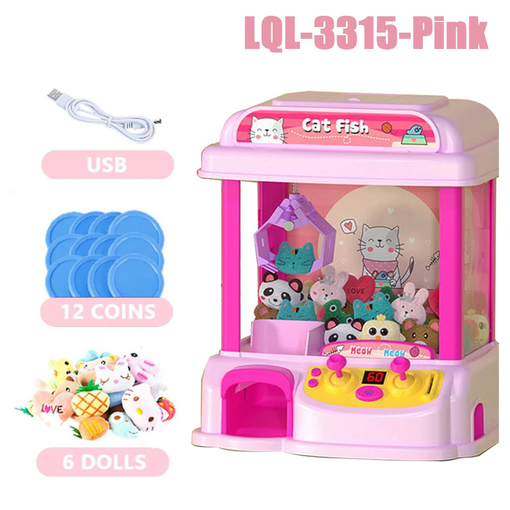 Mini Claw Machine Arcade – Fun Crane Game with Lights & Music