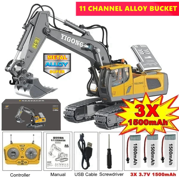 TitanX 4WD RC Excavator &amp; Dump Truck