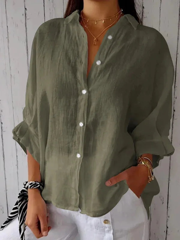 Summer Cotton Linen T-Shirt for Women – Casual Loose Fit Streetwear Top