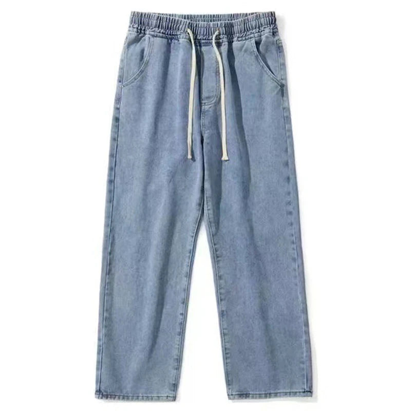Men’s Vintage Loose Fit Cargo Denim Jeans