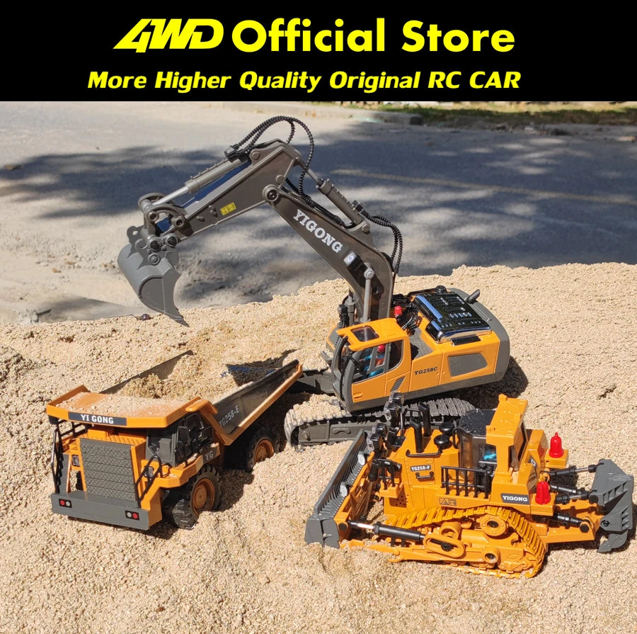 TitanX 4WD RC Excavator &amp; Dump Truck