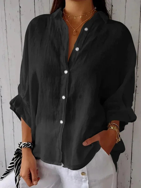 Summer Cotton Linen T-Shirt for Women – Casual Loose Fit Streetwear Top
