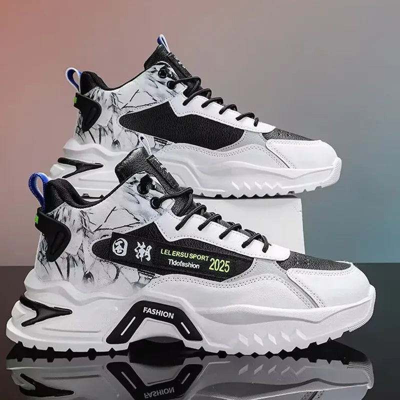 2025 Men’s Breathable Mesh Platform Sneaker