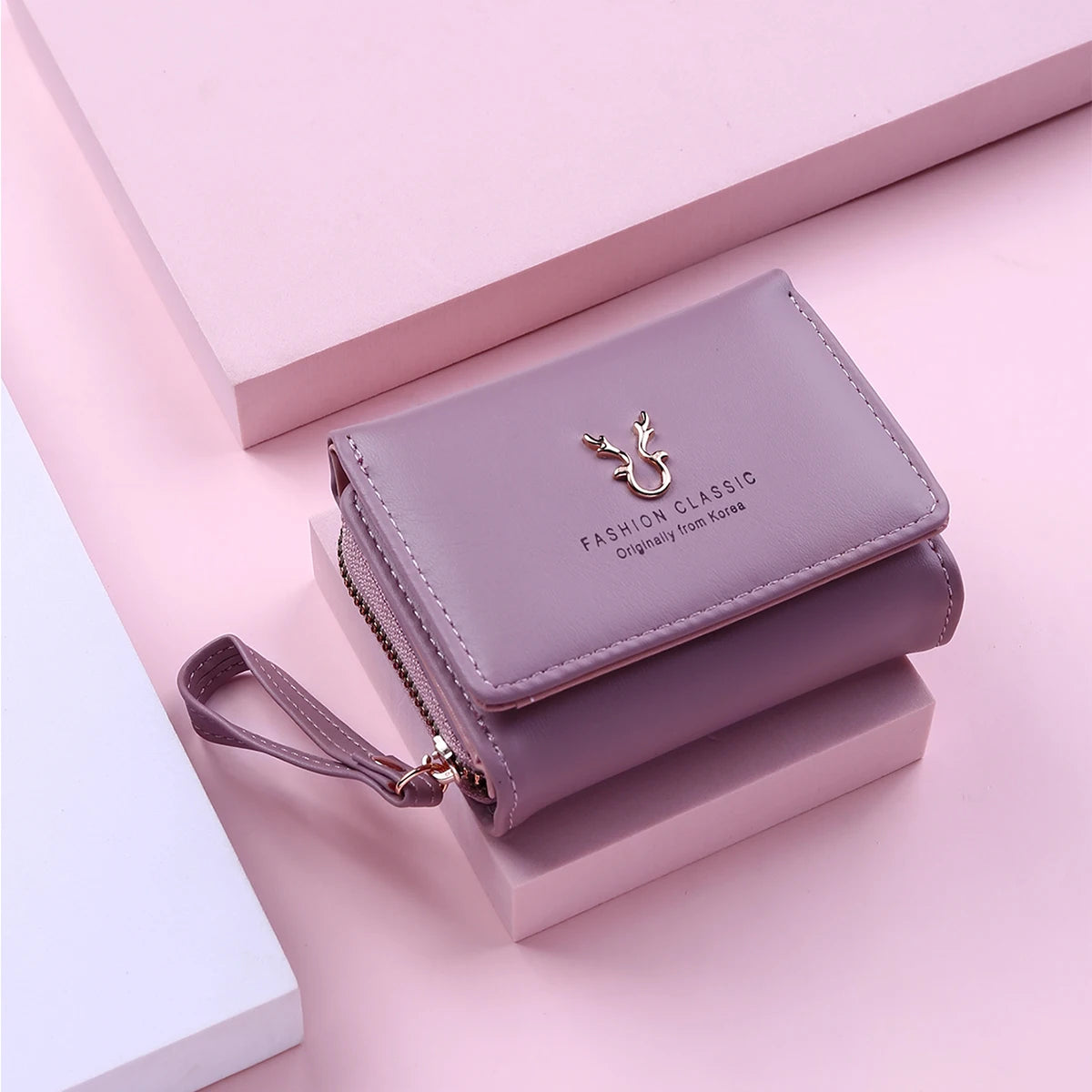 Luxury Brand Women's Small Wallet PU Leather Mini Clutch with Coin Purse