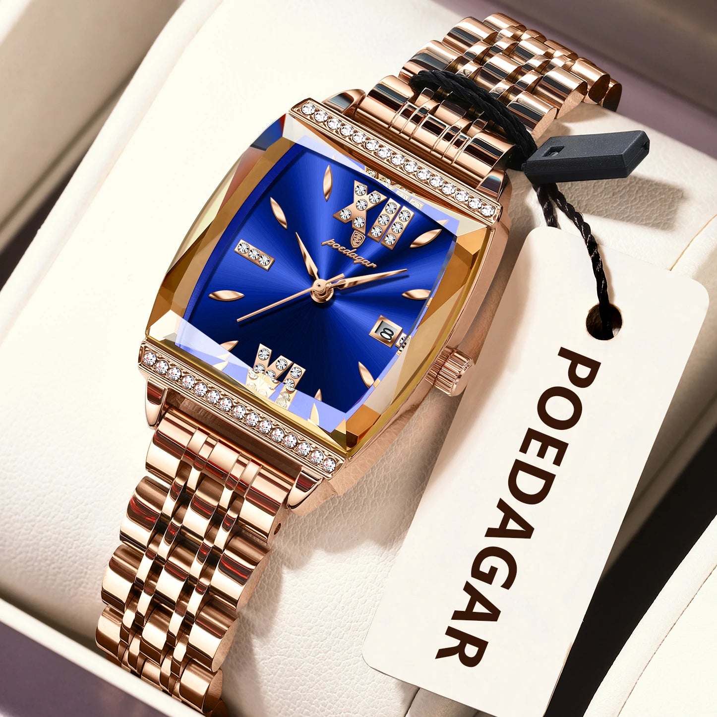 POEDAGAR Diamond Luxury Watch