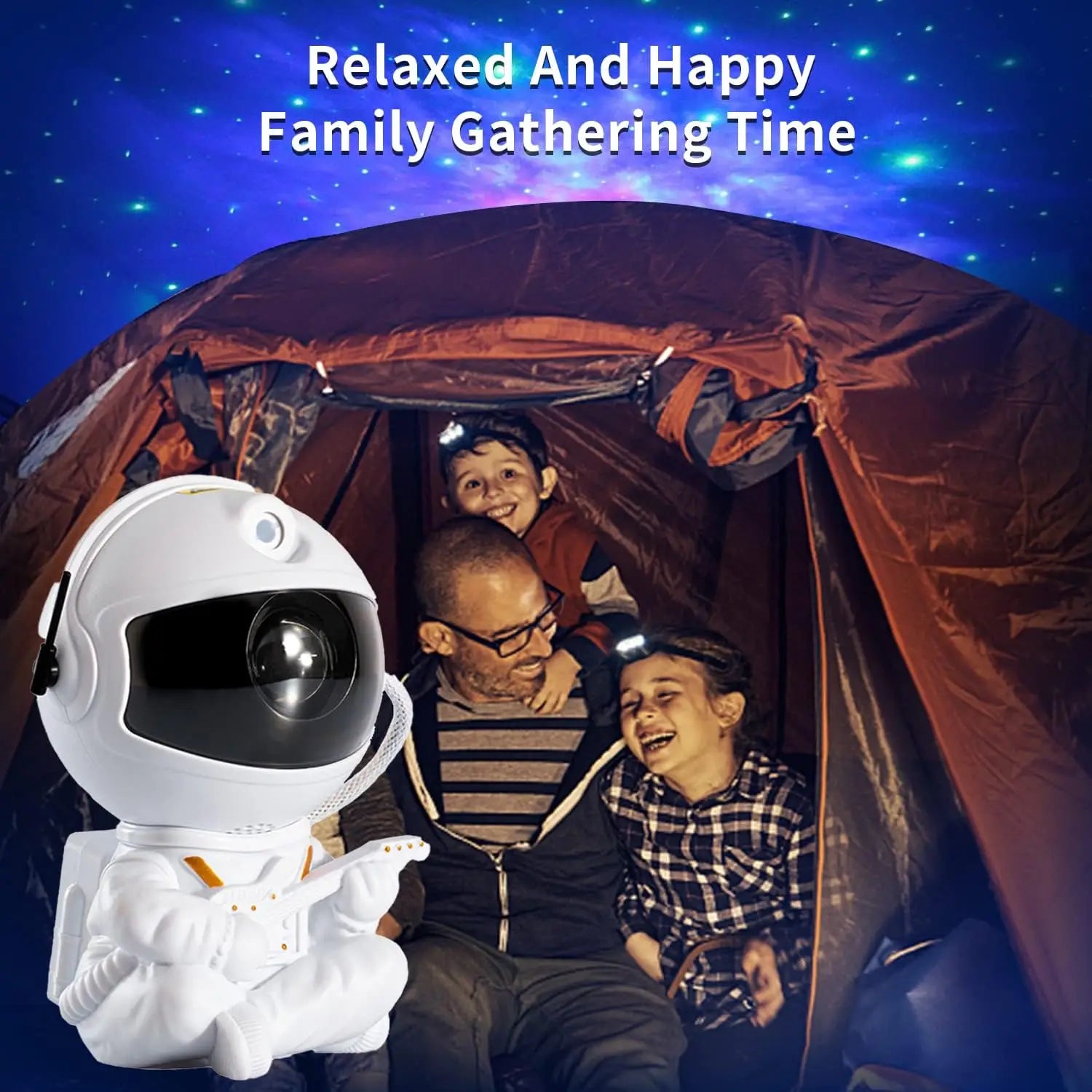 Galaxy Star Projector Night Light – Astronaut LED Lamp
