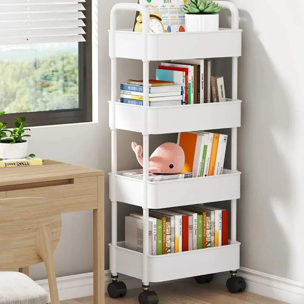 Multi-Layer Rolling Storage Cart with Wheels