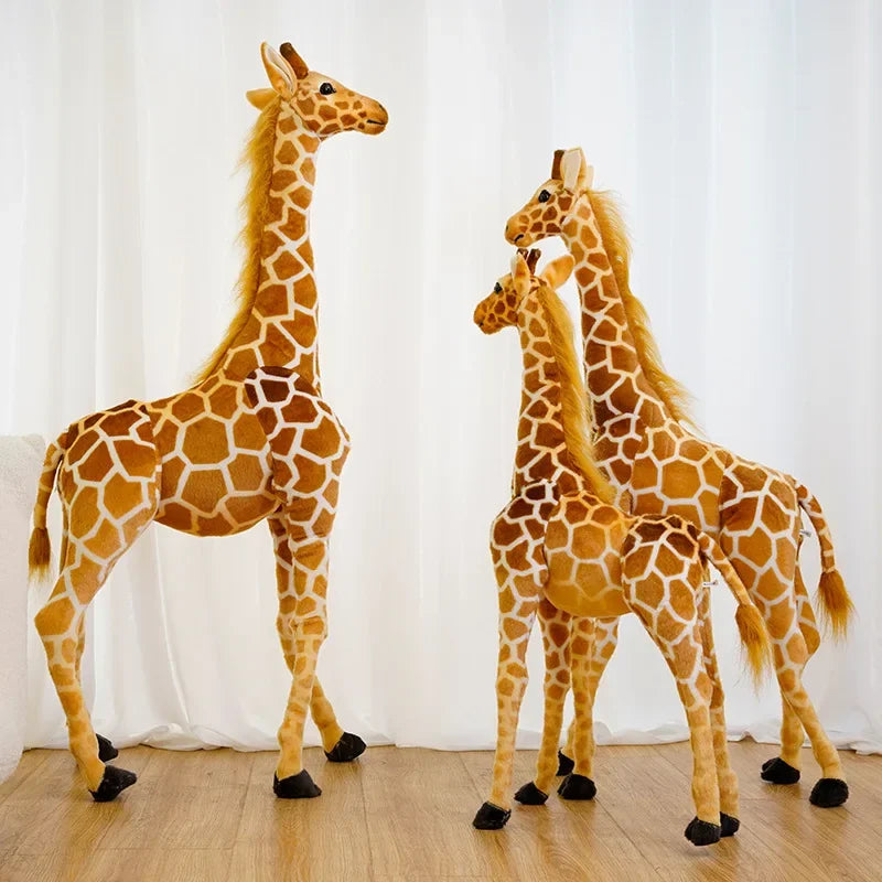 Giant Lifelike Giraffe Plush – Soft Stuffed Animal Toy & Baby Room Decor