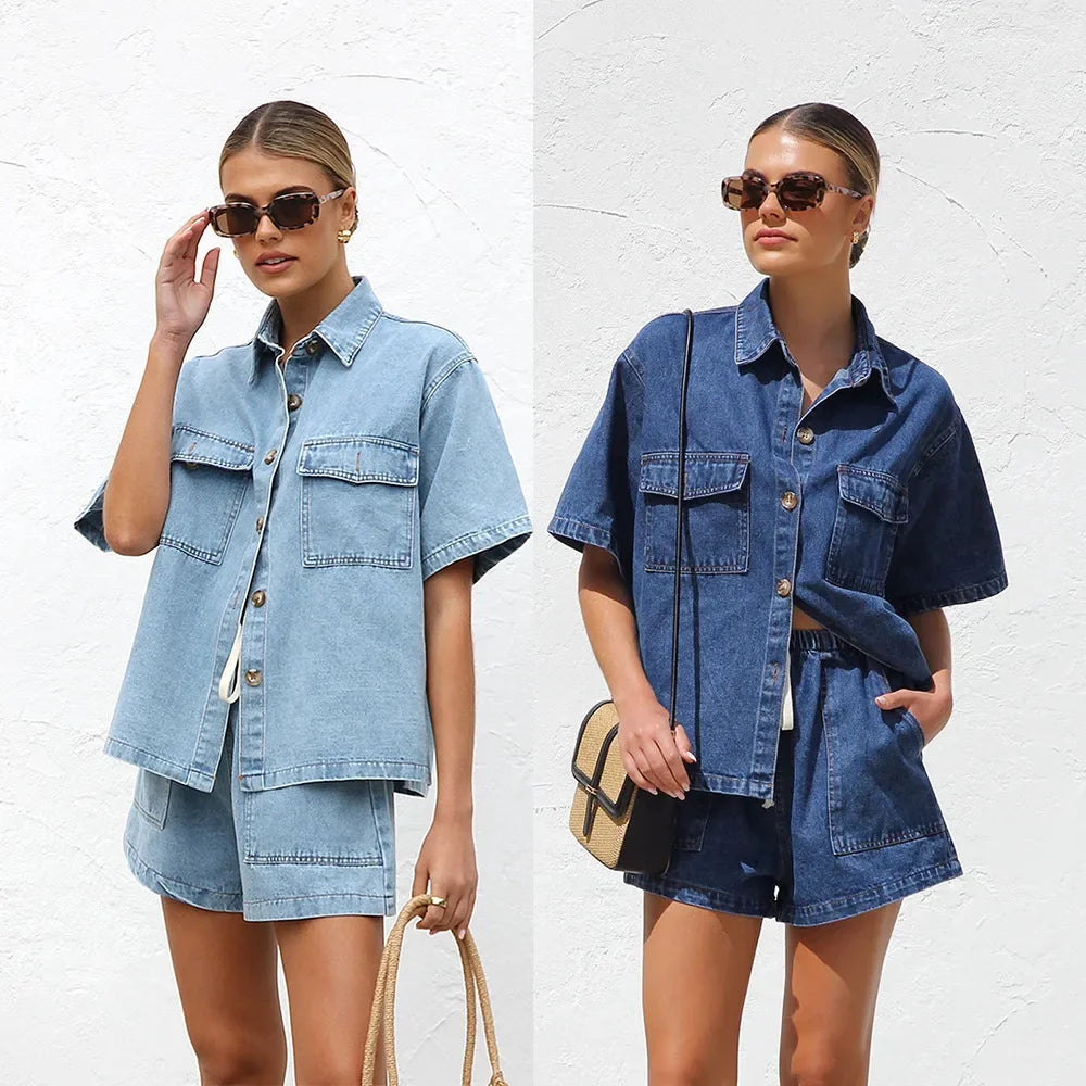 Mandylandy Women’s 2-Piece Denim Outfit