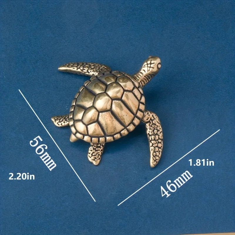 Pure Brass Solid Turtle Home Decoration
