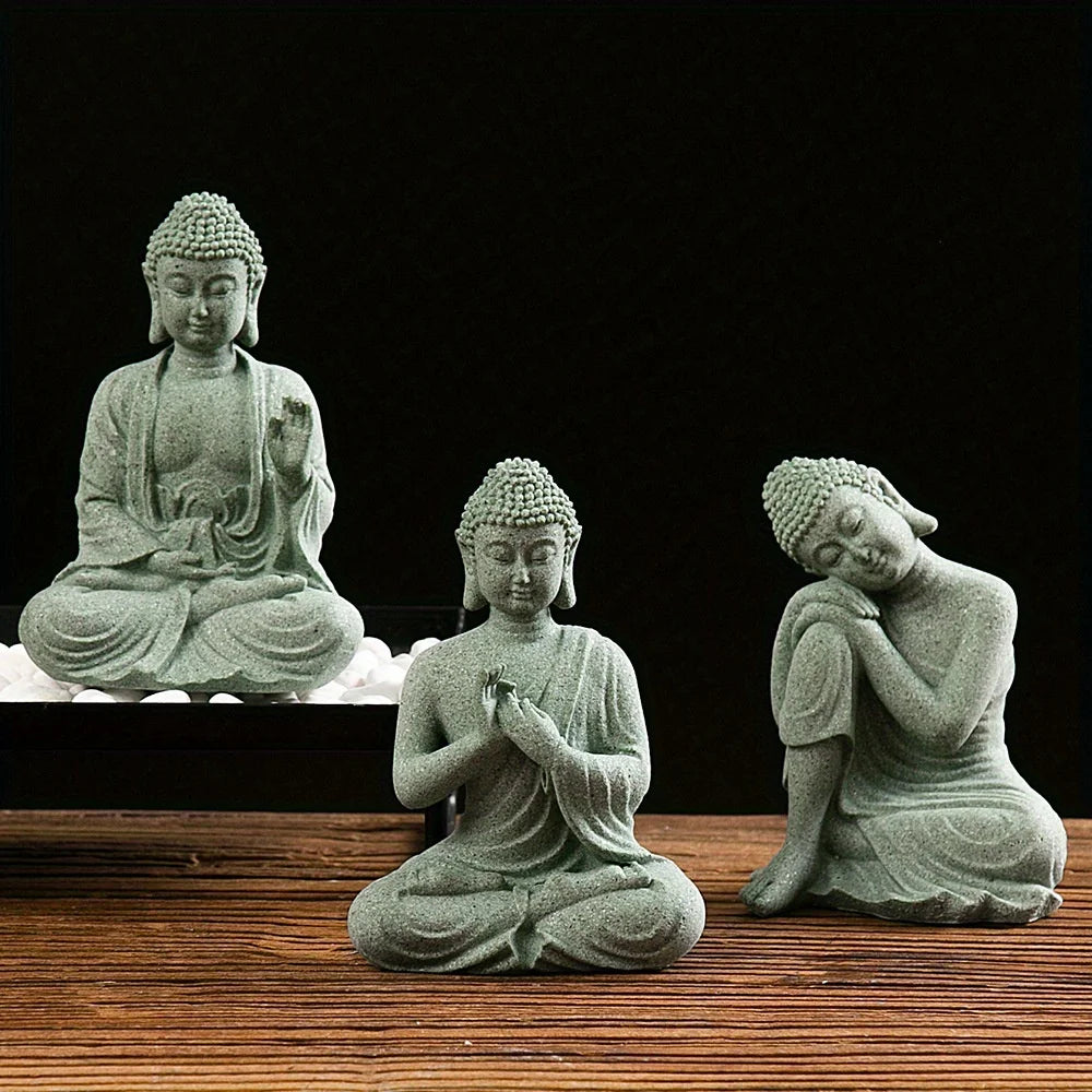 Tranquil Buddha Mini Statue – Zen Garden, Aquarium & Home Decor