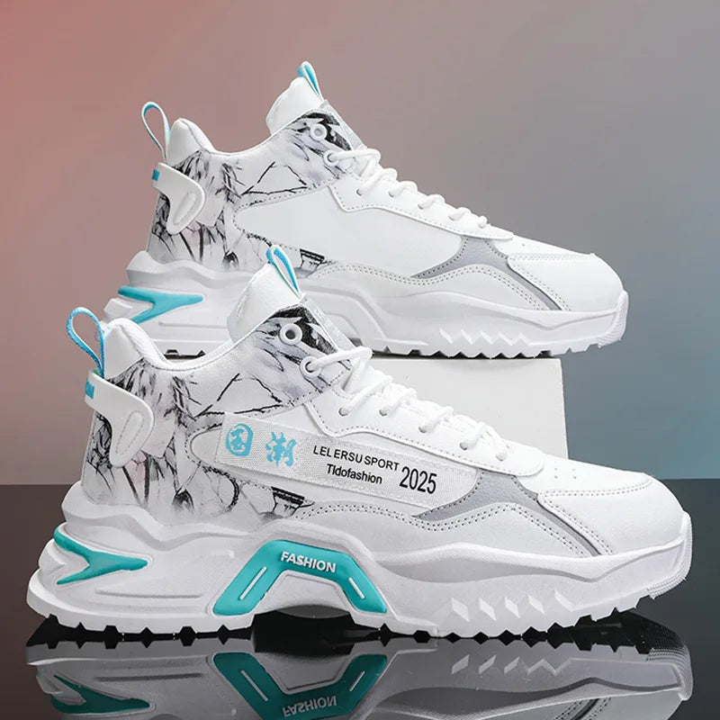 2025 Men’s Breathable Mesh Platform Sneaker