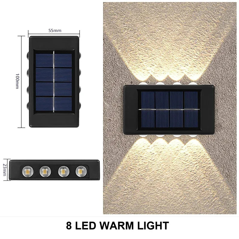 Solar Wall Lamp Outdoor Waterproof LED Light