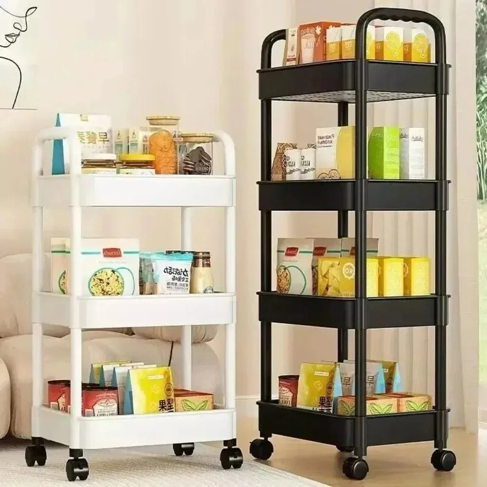 Multi-Layer Rolling Storage Cart with Wheels