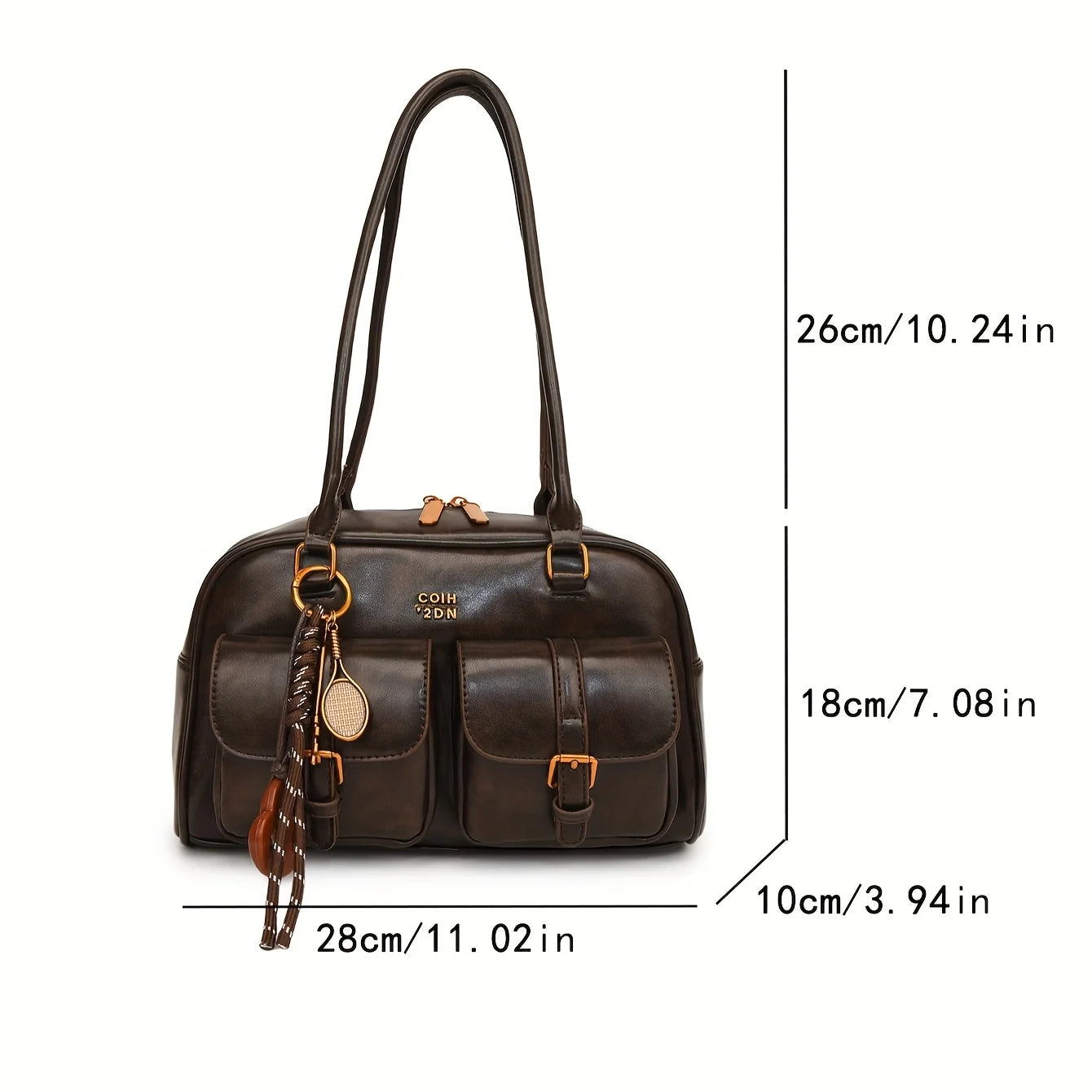 Women’s Retro PU Leather Shoulder Bag