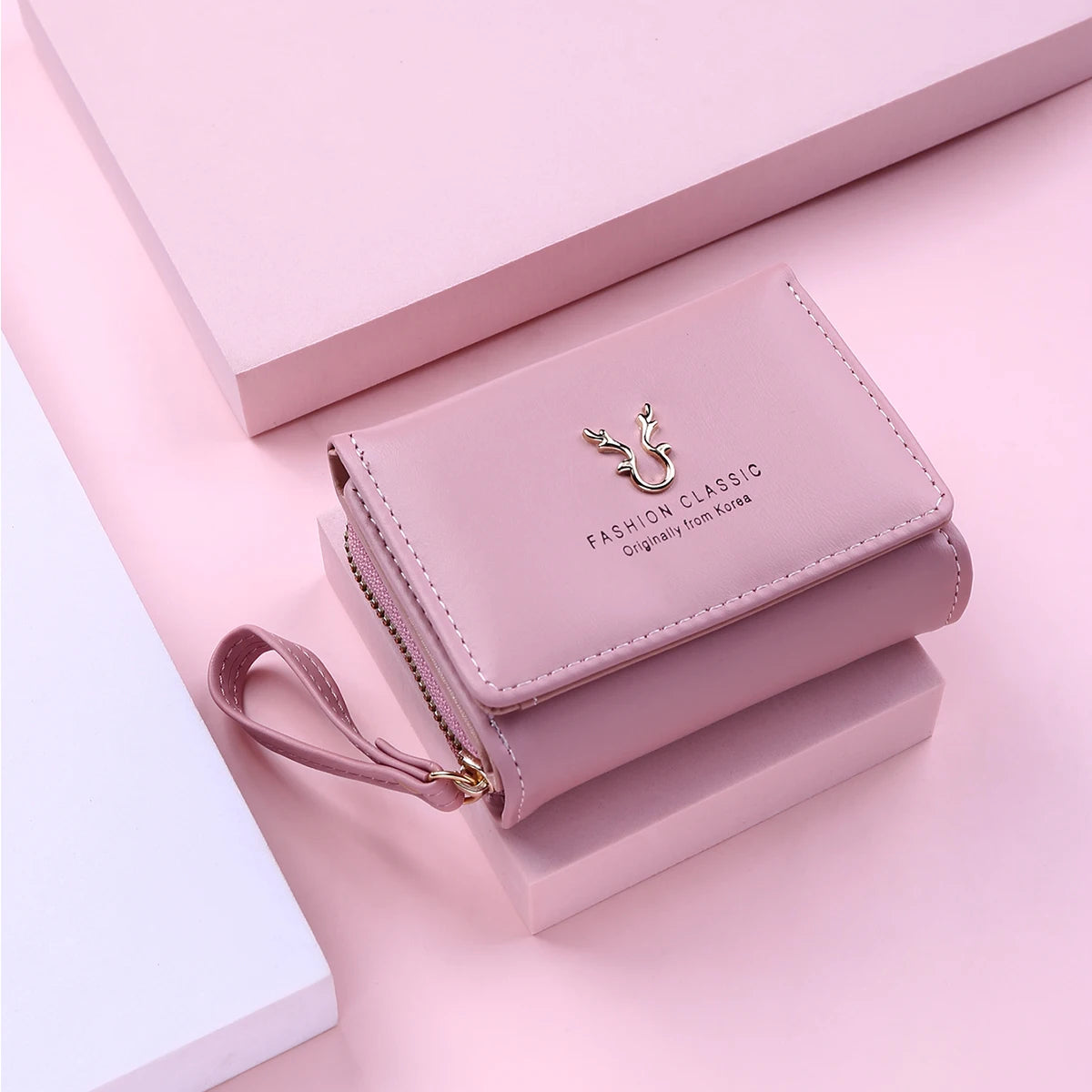 Luxury Brand Women's Small Wallet PU Leather Mini Clutch with Coin Purse