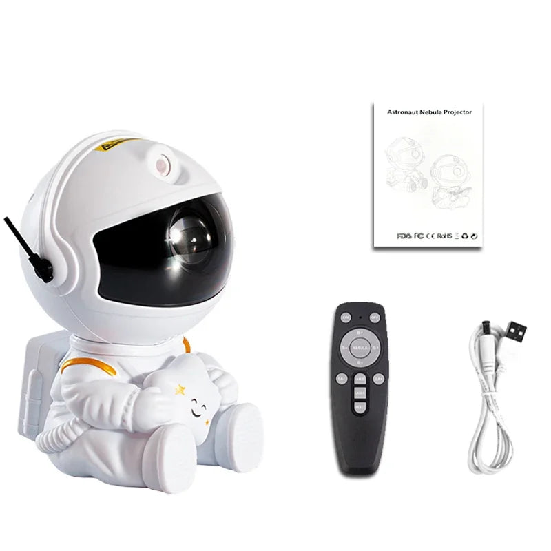 Galaxy Star Projector Night Light – Astronaut LED Lamp